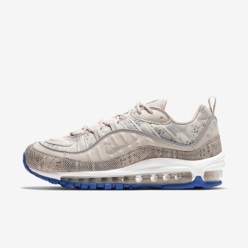 Nike Air Max 98 Premium Camo - Női Utcai Cipő - Világos Barna/Fehér/Világos Barna